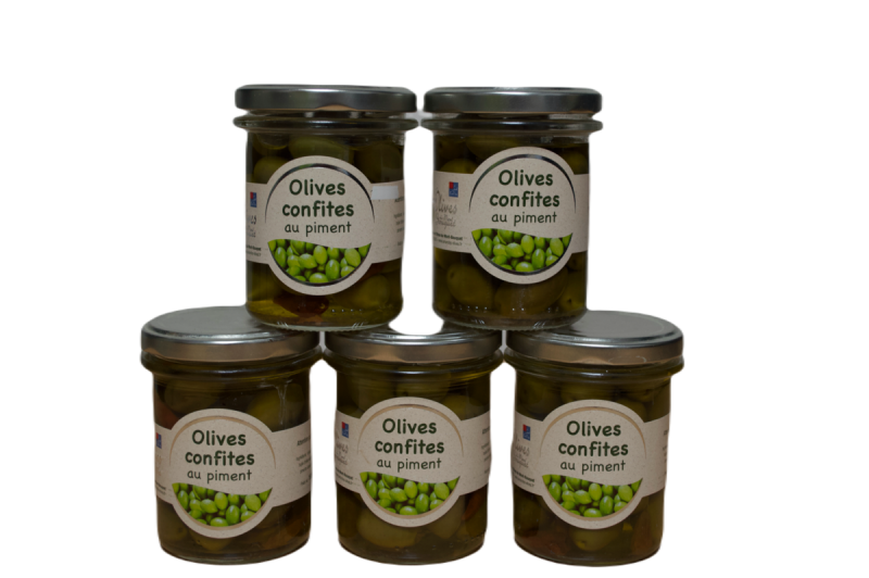 Olives confites au piment
